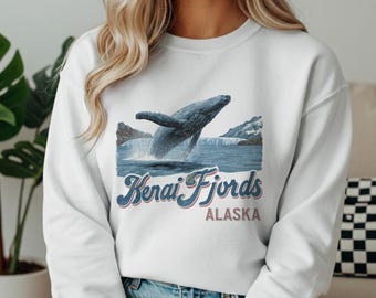 Kenai Fjords Alaska Sweatshirt: Whale Watching Cruise Gift
