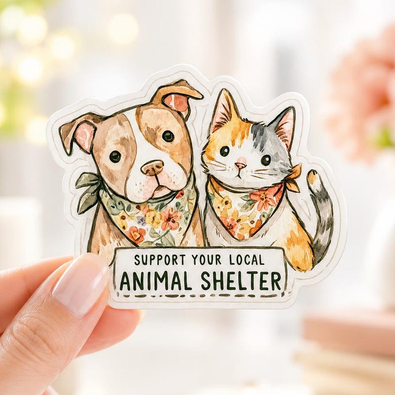 Adopt a Dog Stickers - Etsy