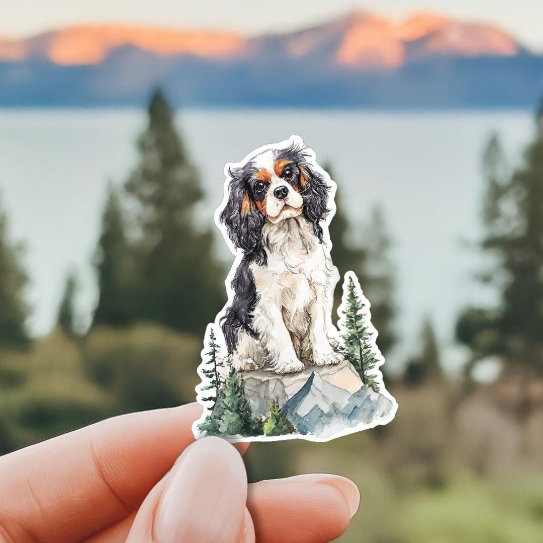 Cavalier King Charles Spaniel Sticker Gift for Dog Mom Gift - Etsy