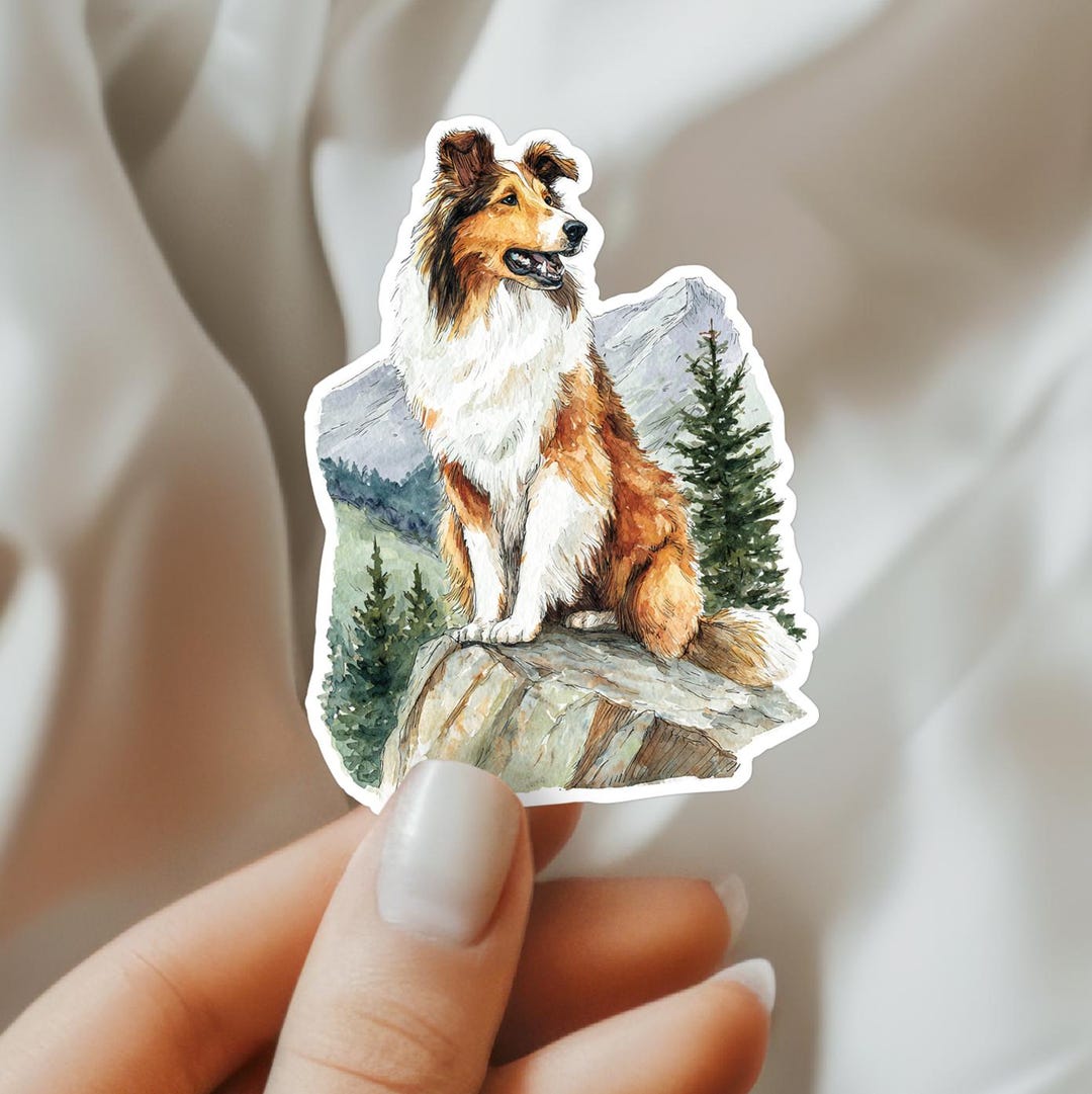 Rough Collie Sticker Gift for Mom Gift for Dog Mom Gift for Shetland ...