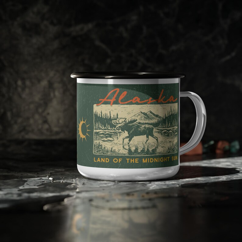 WASHHOUSEGALLERY Alaska Enamel Camping Mug - Thumbnail 3