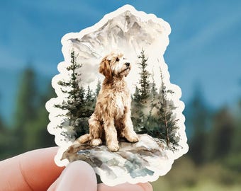Goldendoodle Sticker Labradoodle Sticker Gift for Dog Mom Gift for Dog Dad Gift for Doodle Owner Cute Pet Sticker Dog Sticker for Cooler