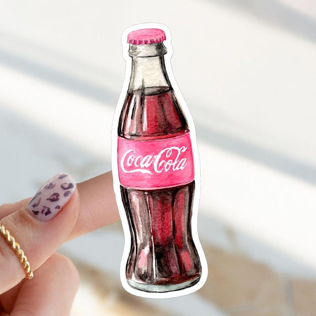 Cute Girl Sticker Pink Coke Sticker Coke Classic Sticker Girly Sticker ...