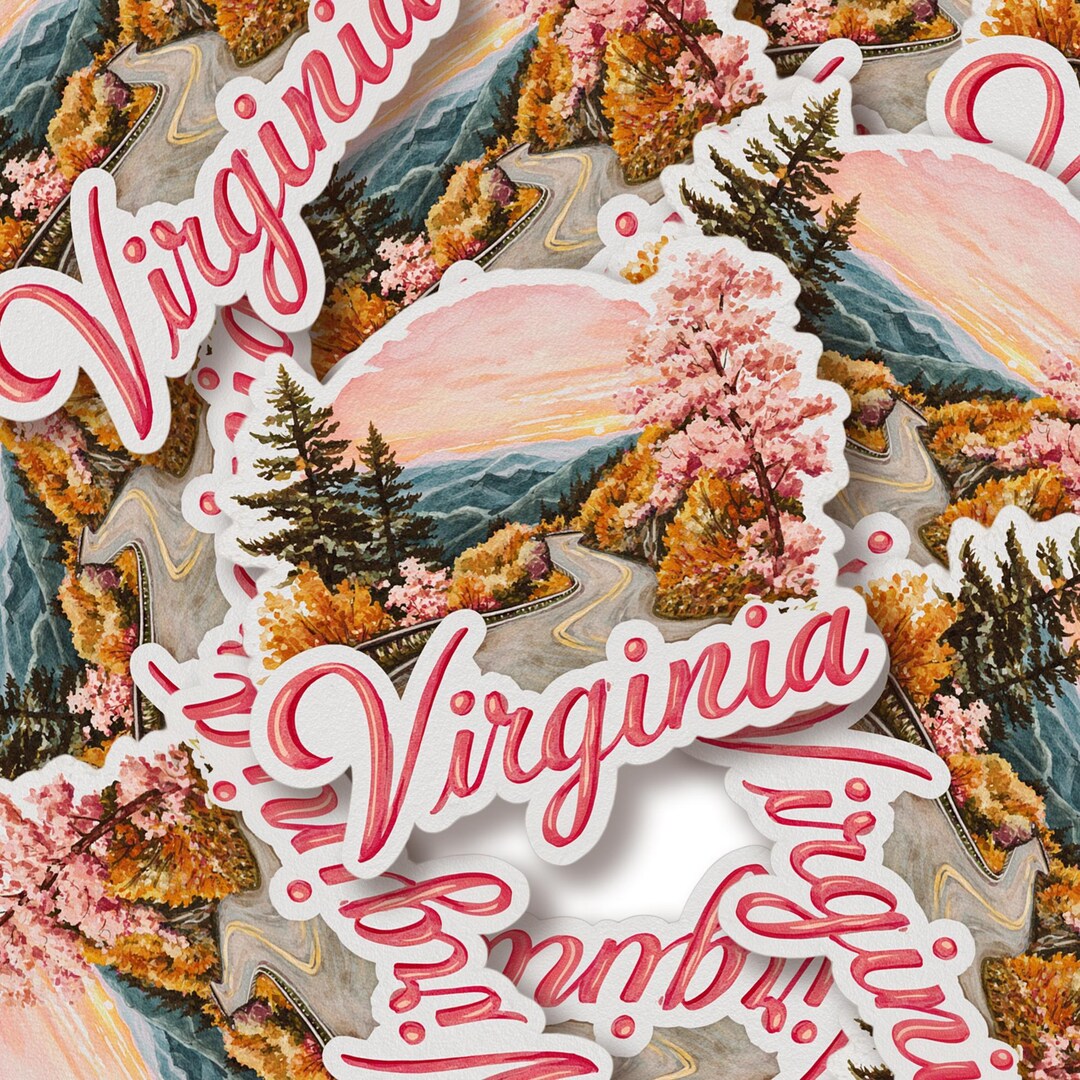 Wholesale Sticker Virginia Sticker USA Sticker Travel Stickers Gift for ...