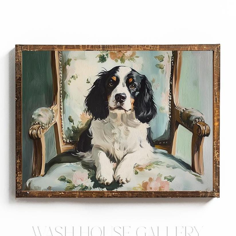 Spaniel Wall Art Cocker Spaniel Printable Springer Spaniel Art Print ...