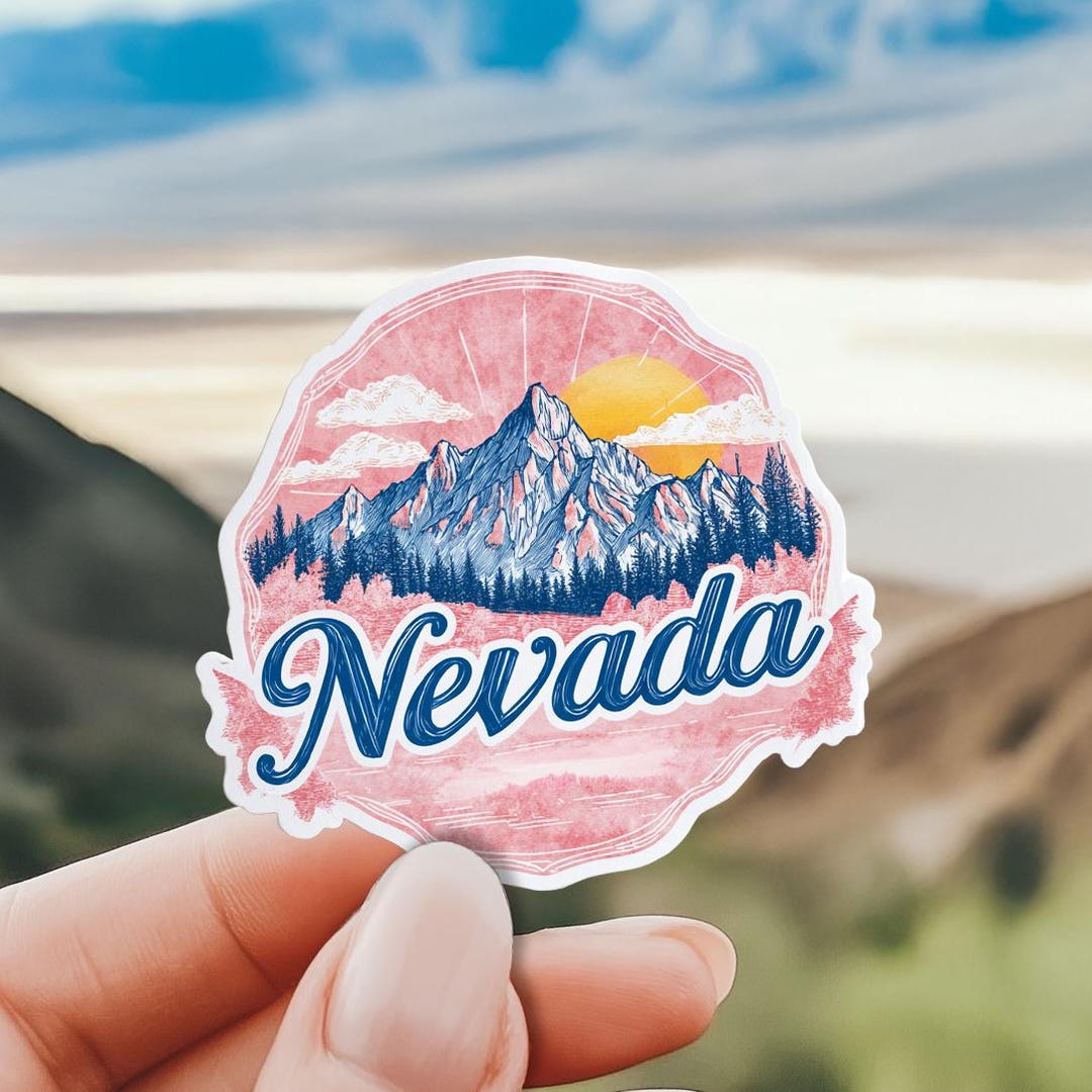 Nevada Sticker USA Sticker Travel Stickers Gift for Traveler Gift ...