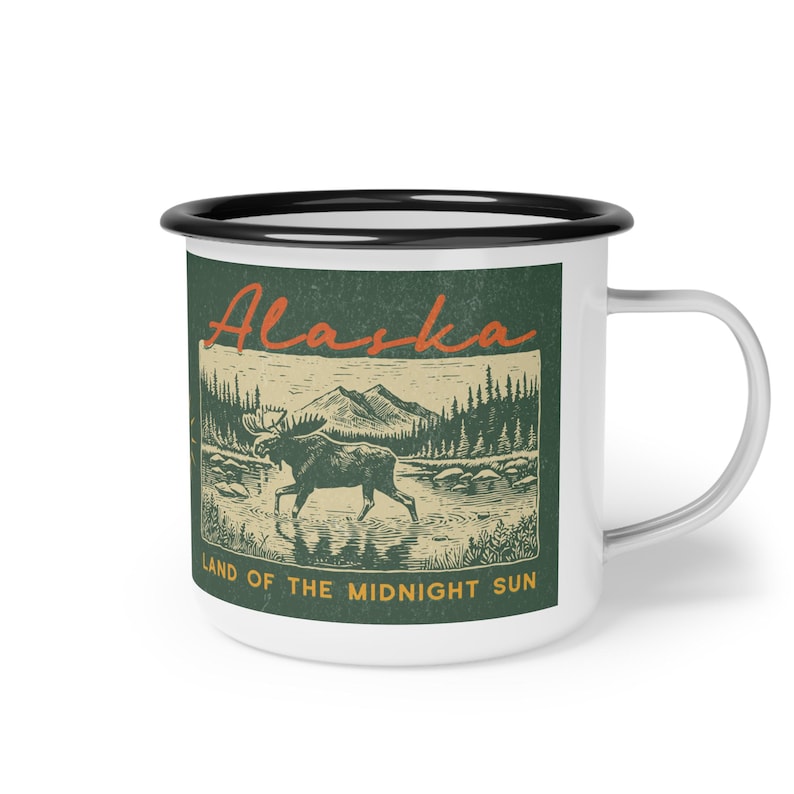 WASHHOUSEGALLERY Alaska Enamel Camping Mug - Thumbnail 4