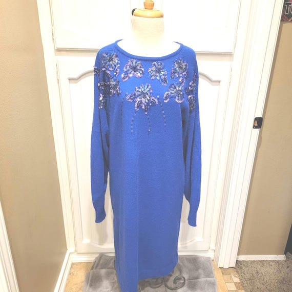 Vintage 80s Sequin Sweater Dress Vintage 80s Sequin Sweater Dress