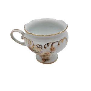 Vintage Gold Gift yellow rose Limoges cup