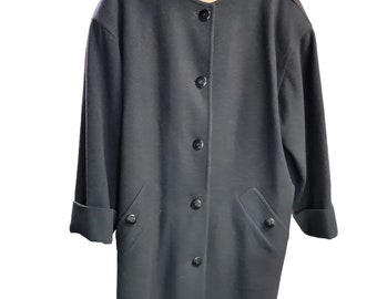 Vintage Black wool Pendleton trench coat