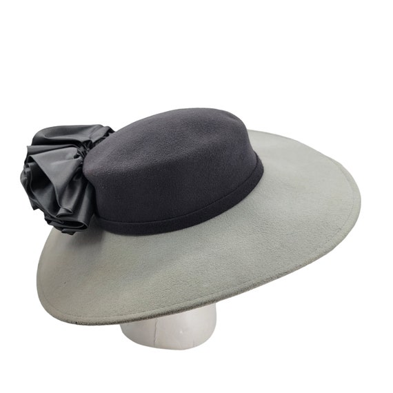 Vintage Adolfo II 1980s wide brim wool hat Vintage Adolfo II 1980s Wide Brim Wool Hat - Etsy main image 4