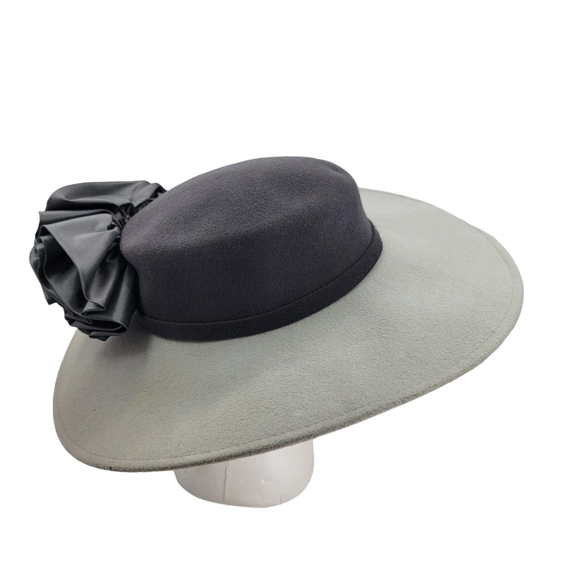 Vintage Adolfo II 1980s Wide Brim Wool Hat - Etsy display picture 1