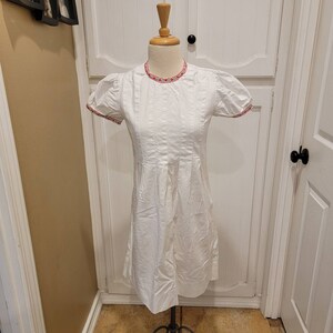 Vintage dress retro midi dress handmade dress cotton dress cottage core