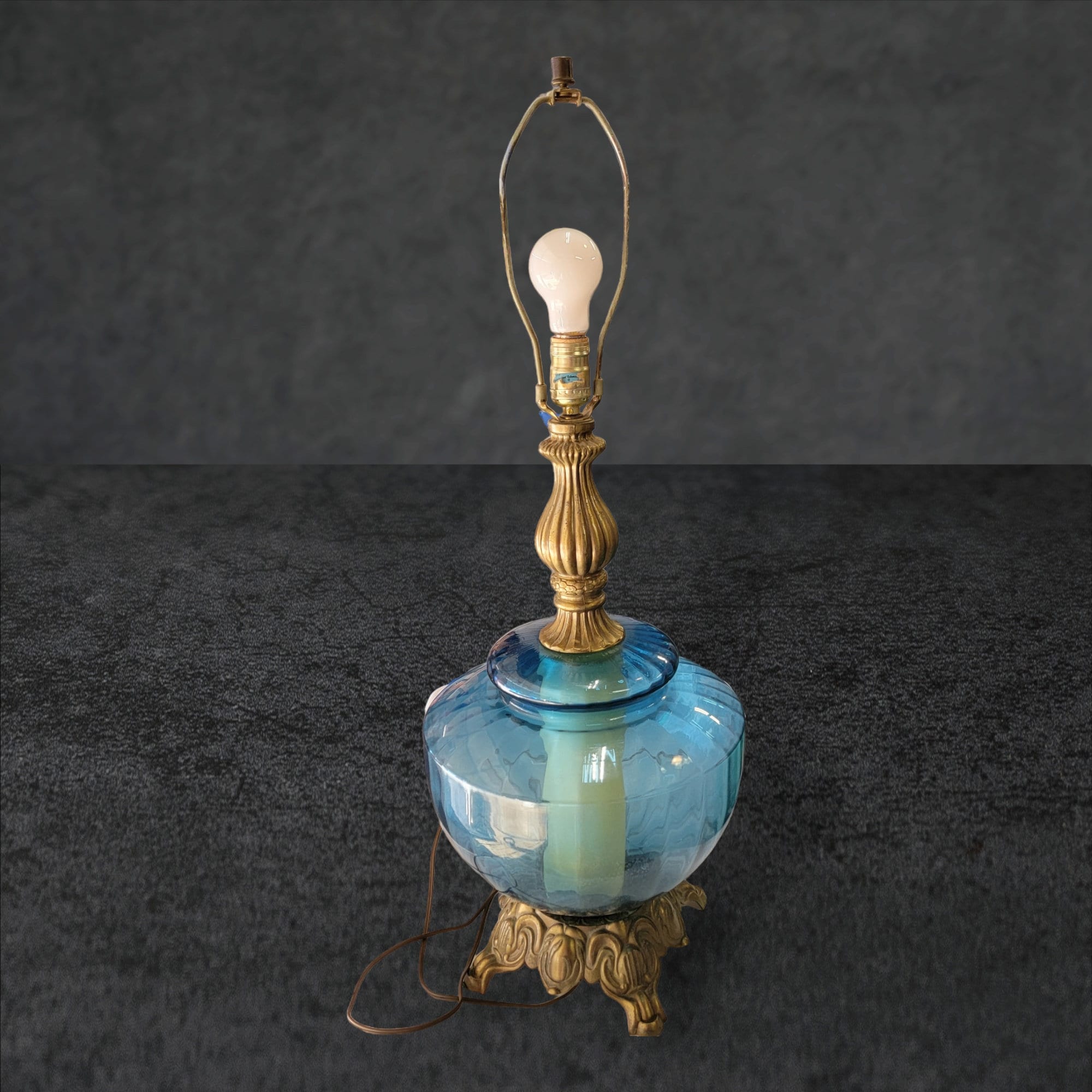 Hollywood regency lamp - Etsy Polska