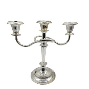 Vintage Gorham Old French 3 Arm Candelabra