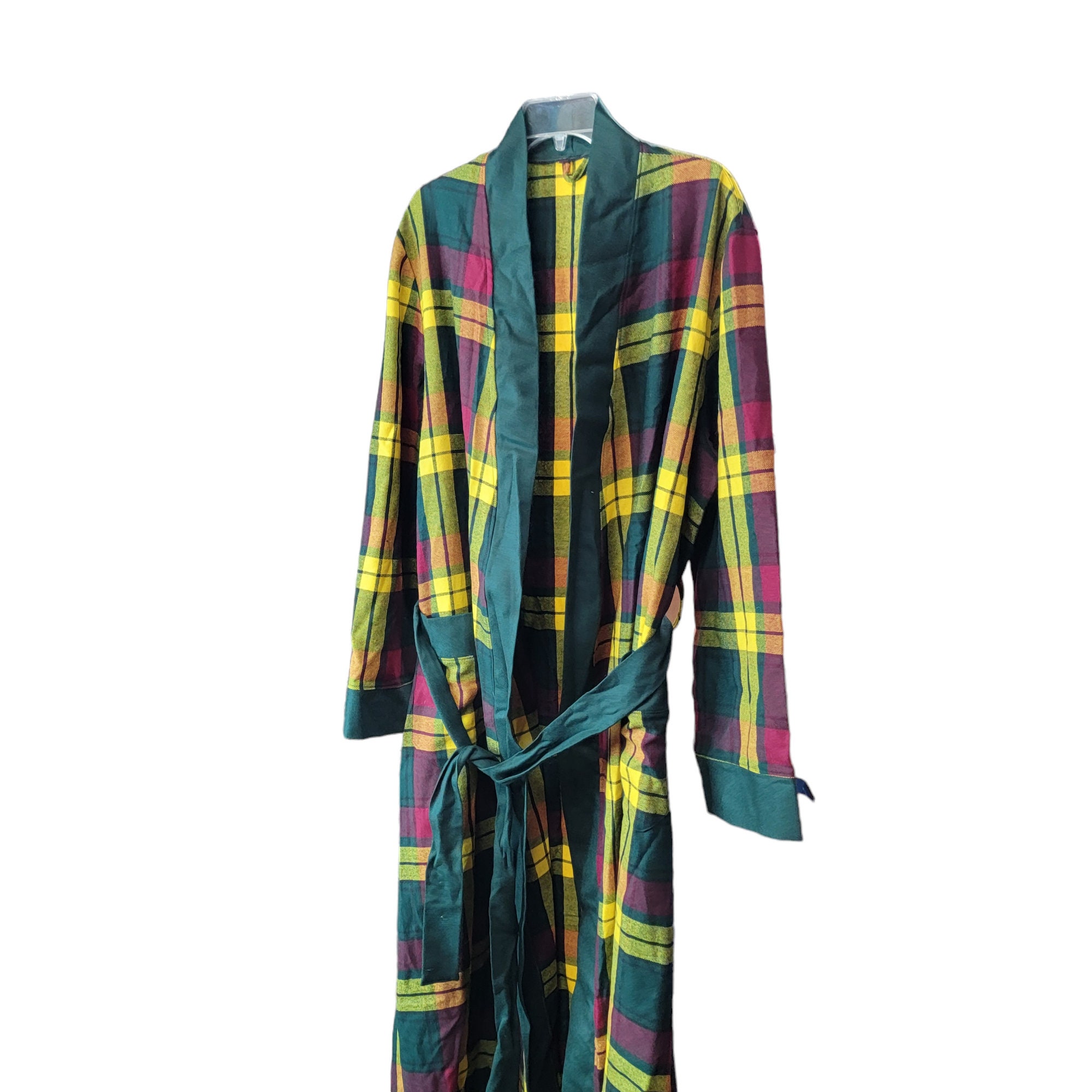 Scottish Robe Rare Vintage Craftmade Scottish Wool Plaid Robe/dressing Gown - Etsy
