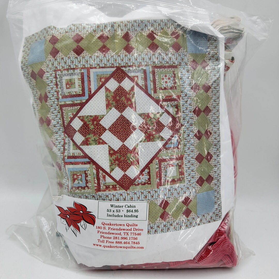 Vintage Quakertown Quilt Block Set Complete Winter Cabin Etsy