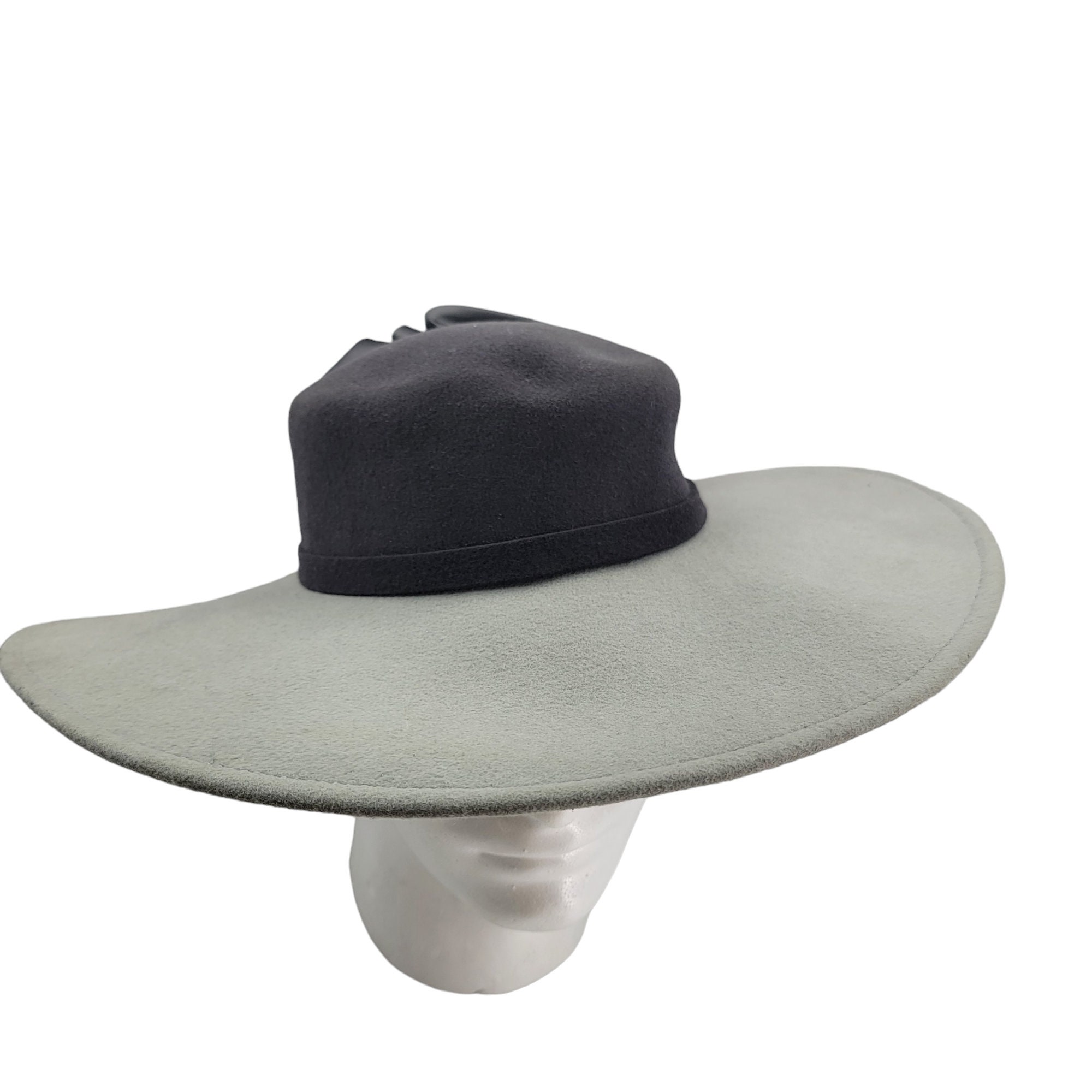 Vintage Adolfo II 1980s Wide Brim Wool Hat - Etsy display picture 2