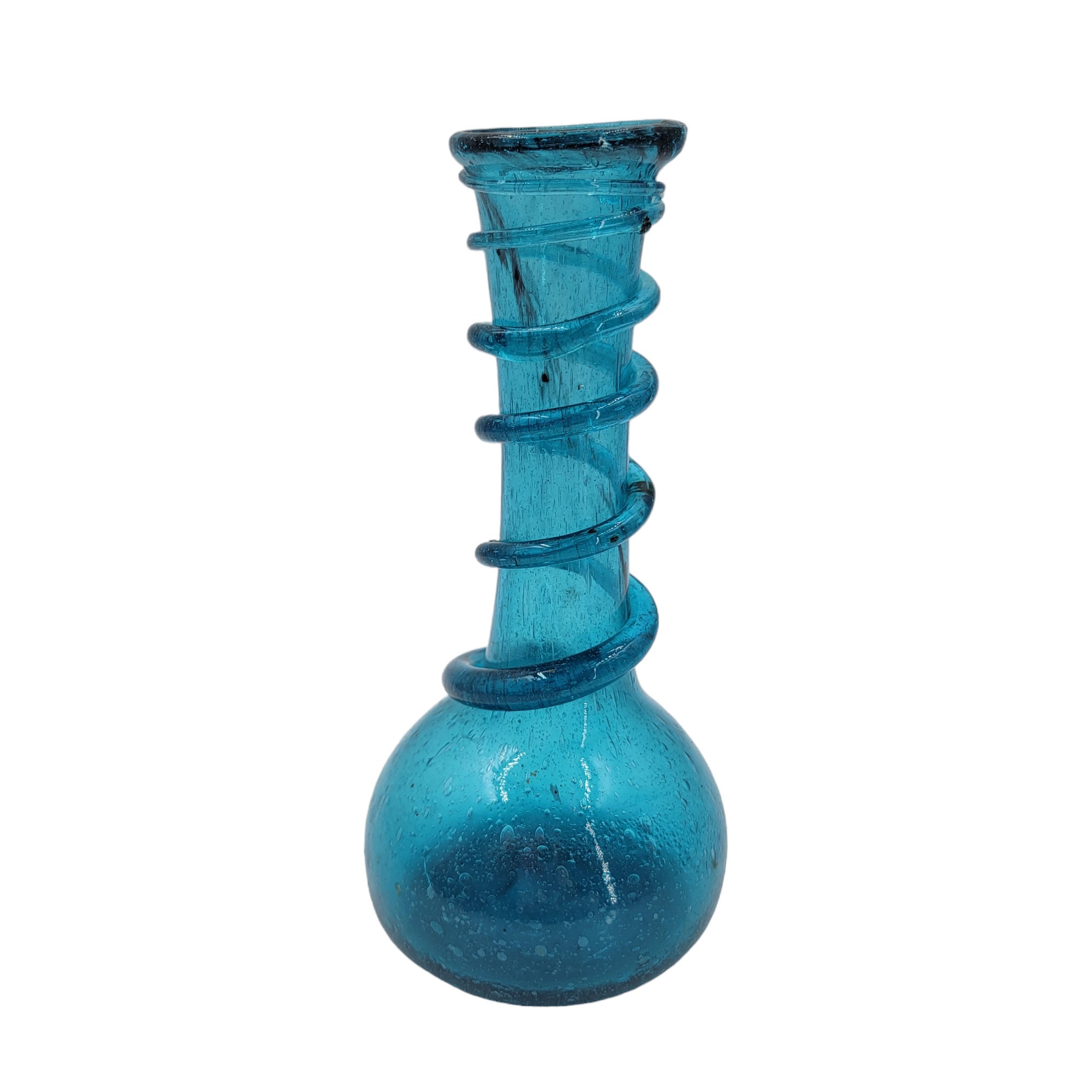 ガラス製花器(青) 楽天市場】送料無料 【 花器角青（大）】花瓶 インテリア ギフト