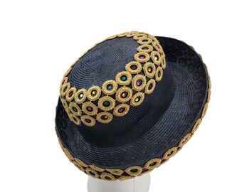 Vintage Jack McConnell fascinator hat Vintage 1950s Feather Hat – Jack Mcconnell Couture Headpiece  main image 3