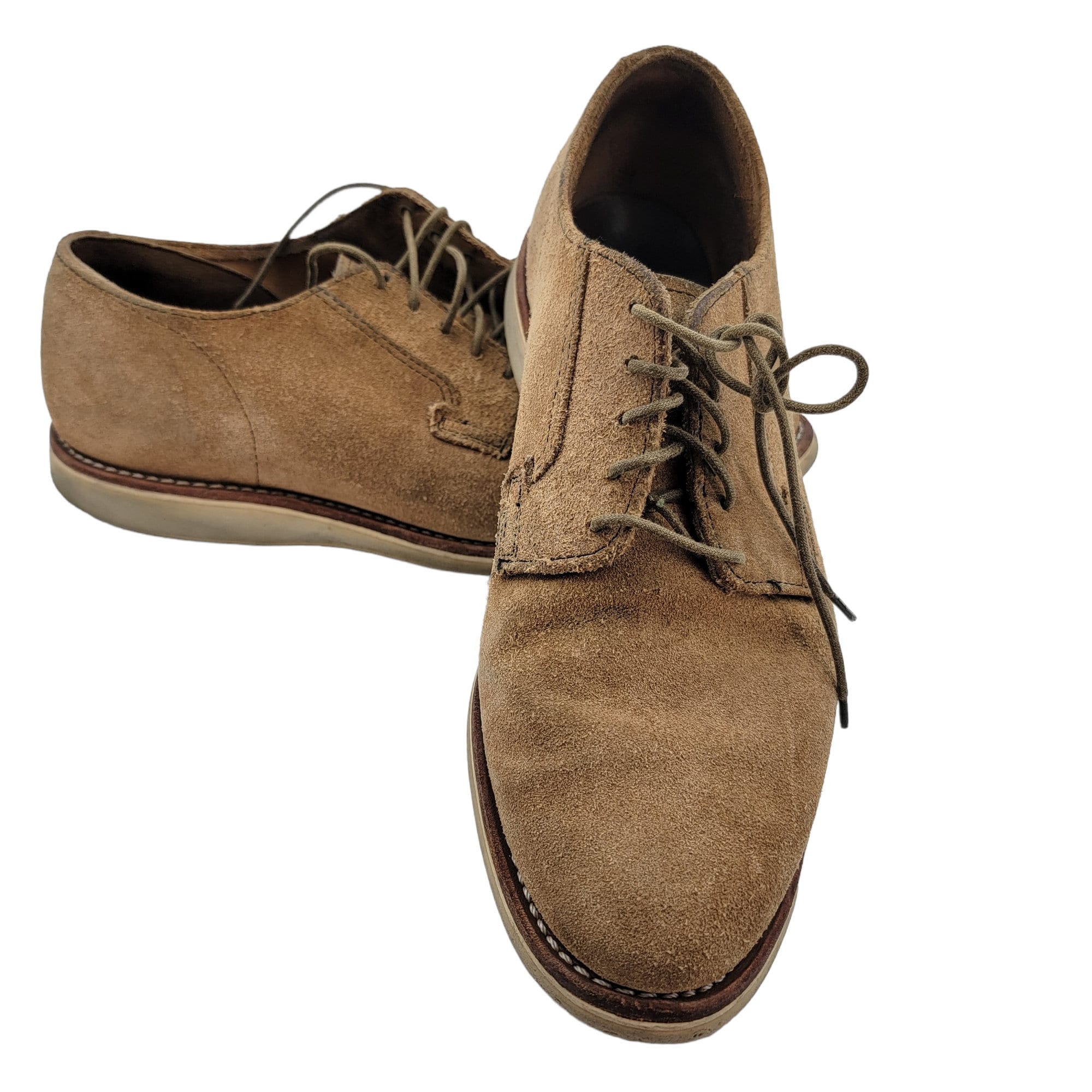 VINTAGE Red Wings Suede Leather Shoes Mens 10.5B Brown Lace Up Casual Oxford NEW Red Wing Shoes Red Dress Shoes for Men for sale | eBay main image 2