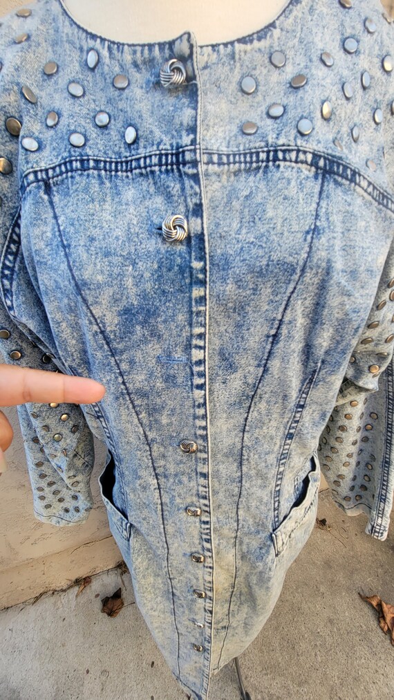 Vintage 1980s denim dress - image 3