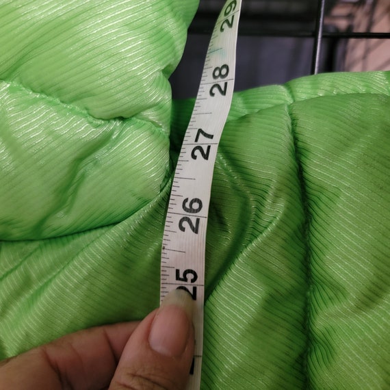Rare LIME Green Maxx Sportswear puffer Jacket Vin… - image 9