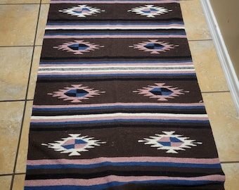 Southwestern style Zapotec cotton rug
