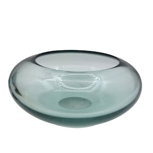 Vintage blown glass bowl signed