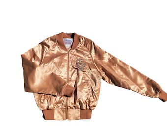 Vintage 90s Satin Bomber Las Vegas Unisex