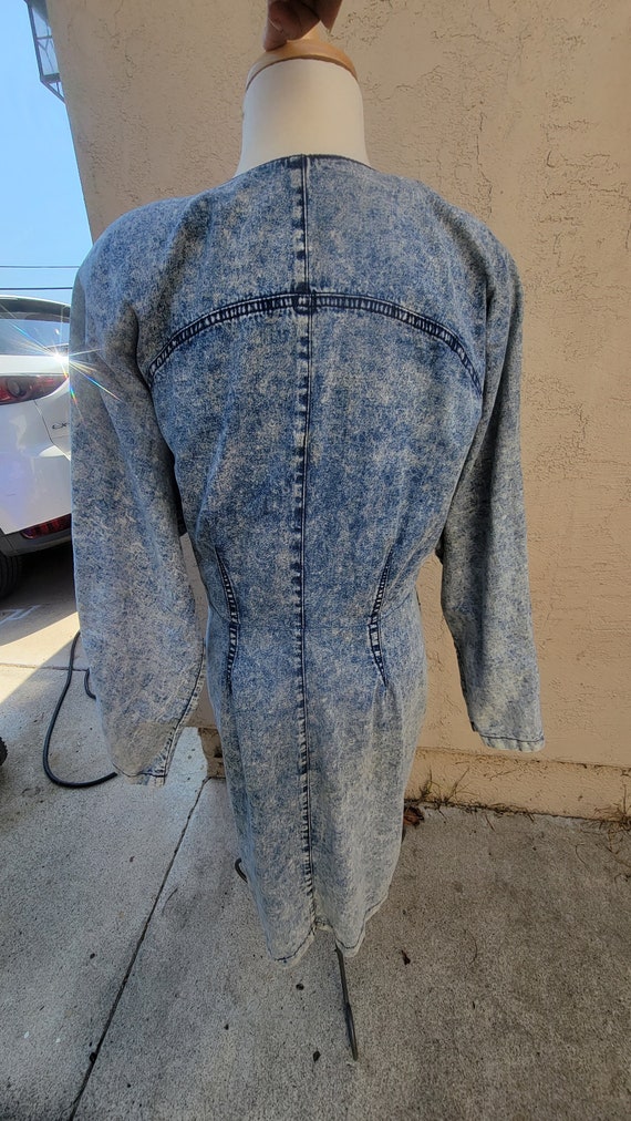 Vintage 1980s denim dress - image 2