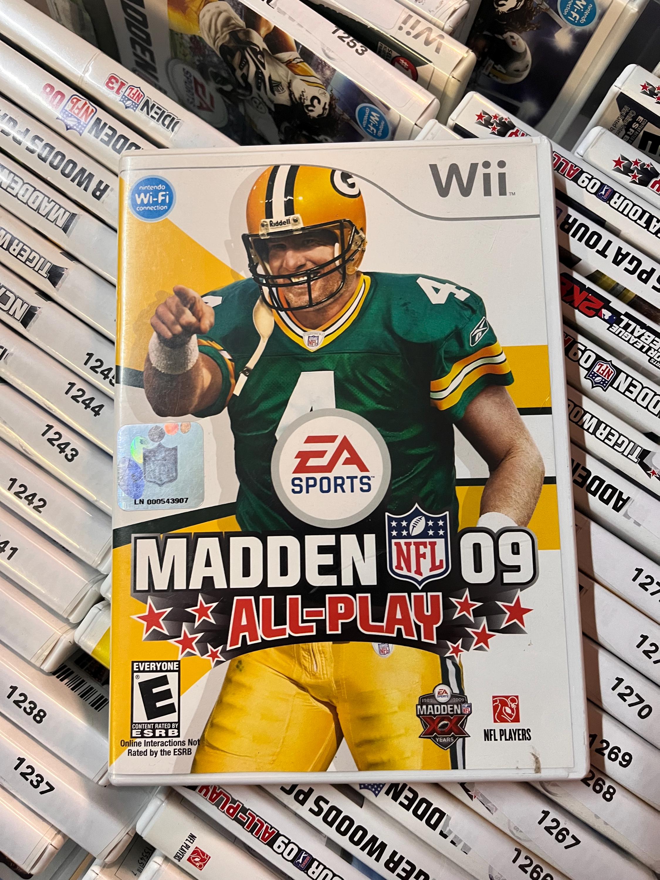 Madden NFL 09 All-play Video Game for the Nintendo Wii Console System ...