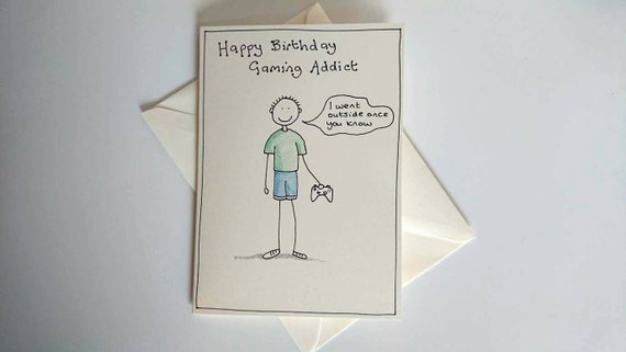 gaming-birthday-card-birthday-card-for-gamer-birthday-card-etsy
