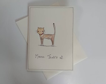 Cat Birthday Card, Blank Cat Card, From the Cat Card, Customisable Cat Card, Card with Cat, Cat Card, Card for Cat Lover,Kitten Card