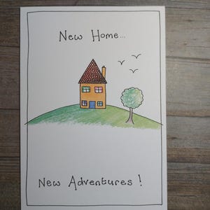 New Home Card, House Warming Card, House Move Card, Goodbye Card