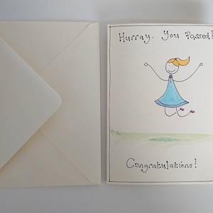 Gefeliciteerd-kaart, geslaagd, examenkaart, GCSE-resultatenkaart, diplomakaart, certificaat, geslaagd rijexamen, geslaagd voor leerlingschapskaart.