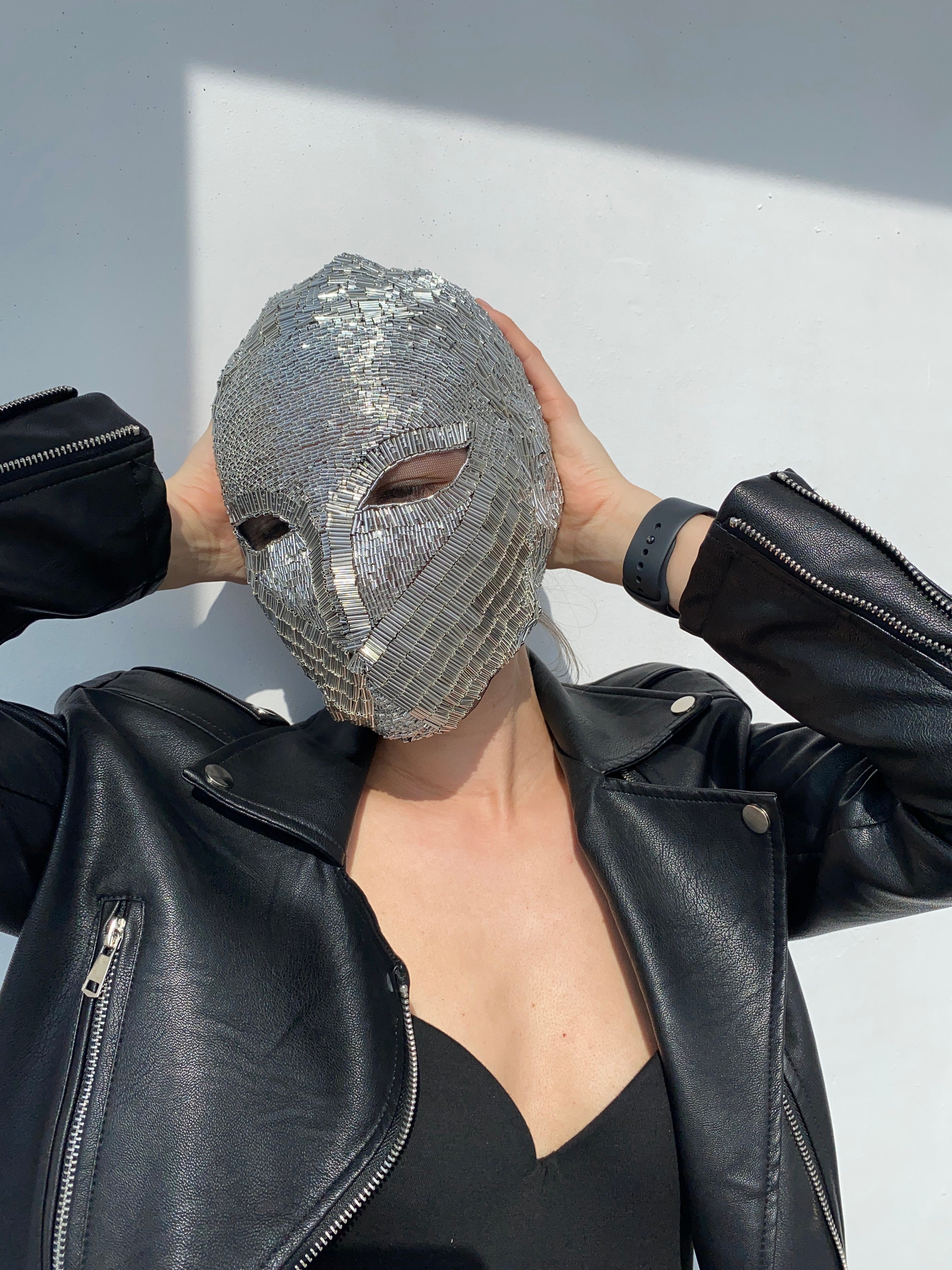 Full head mask /Face fashion mask / Haute Couture mask/ Custom Etsy