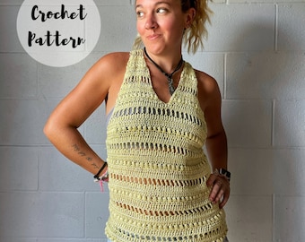 Crochet Pattern/ Crochet Tank Top Pattern/ Crochet Top Pattern/ Easy Crochet Pattern/ Summer Top Pattern/ The Haven Tank