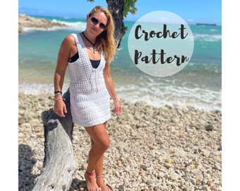 Crochet Pattern/ Crochet Dress Pattern/ Summer Crochet/ Crochet Tank Top Pattern/ Crochet Top Pattern/ Crochet Beach Coverup/ The Aniston