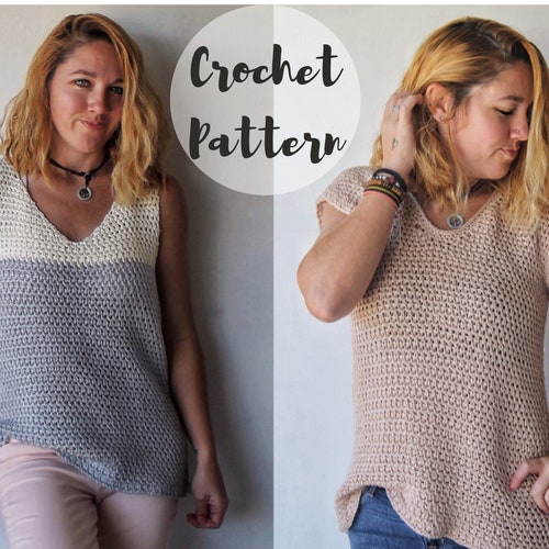 Payton Tank Top Crochet Pattern - Etsy