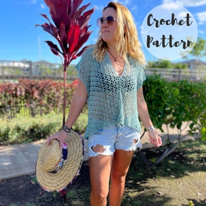 Häkelmuster/ Häkeltop-Muster/ Häkel-Spitzentop/ Häkel-Sommertop-Muster/ Häkel-Boho Top Muster/ Mesh Häkeltop/ The Lovelace