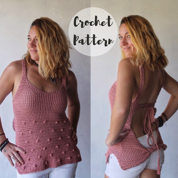 Crochet Pattern// The Rebel Tank// Crochet Tank Top Pattern// Crochet Top Pattern// Easy Crochet Tank Top Pattern