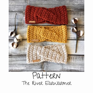 Crochet Pattern/ the River Earwarmer/ Crochet Ear Warmer/ - Etsy