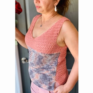 Crochet Pattern/ Crochet Top Pattern// The Wren Tank Tee// Crochet Tank Top Pattern// Crochet Tee Pattern// Crochet Top image 8