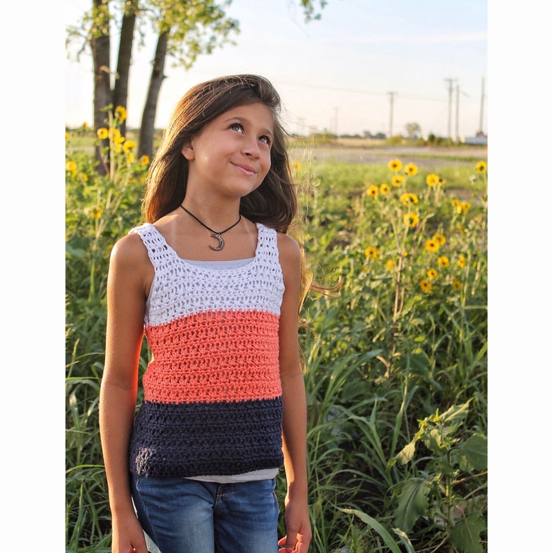 Crochet Pattern / The Kids Summer Breeze Tank/ Crochet Top Pattern/ Easy Crochet Tank Top Pattern/ PDF DIGITAL DOWNLOAD image 7