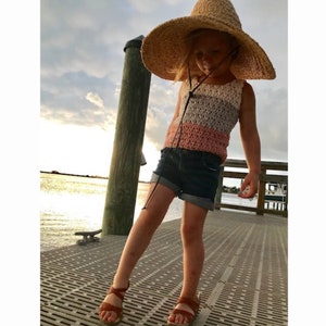 Crochet Pattern / The Kids Summer Breeze Tank/ Crochet Top Pattern/ Easy Crochet Tank Top Pattern/ PDF DIGITAL DOWNLOAD image 2