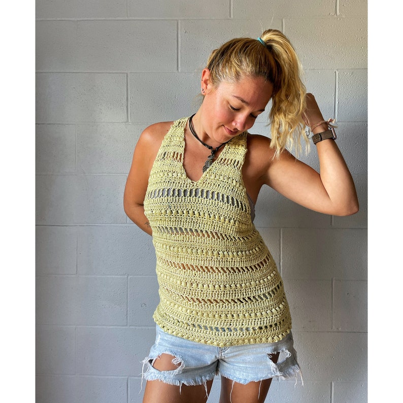 Crochet Pattern Bundle// Crochet Tank Top Pattern// Crochet Top Pattern// Easy Crochet Tank Top Pattern// Summer Top Pattern image 10