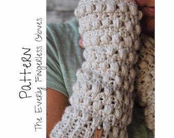 Häkelanleitung / / The Everly Fingerless Gloves Pattern / Häkelanleitung / Häkelanleitung / Häkelanleitung / Handwärmer / Armwärmer