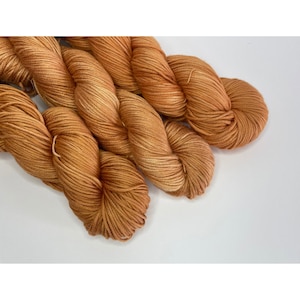 Hand Dyed Yarn/ Cotton Yarn/ Hand Dyed Dk Weight Yarn/ Vegan Yarn/ Cotton Bamboo Blend Yarn/ Worsted Weight/ Made to Order/ “Longhorn”
