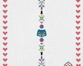 KPDH Charms Bookmark - cross stitch pattern